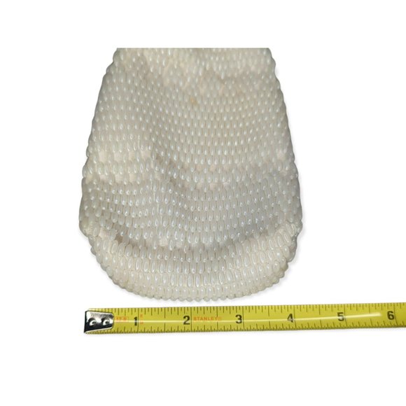 Vintage Beaded Purse with Unique Metal Closure - Picture 11 of 11